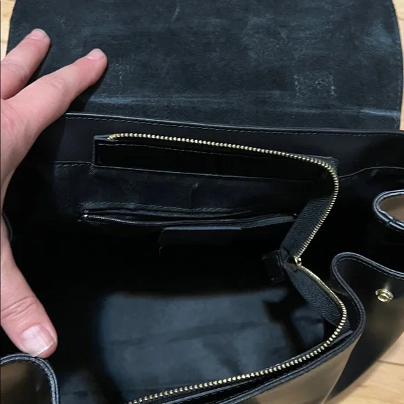 Chic Black Leather Satchel - Picture 11 of 17